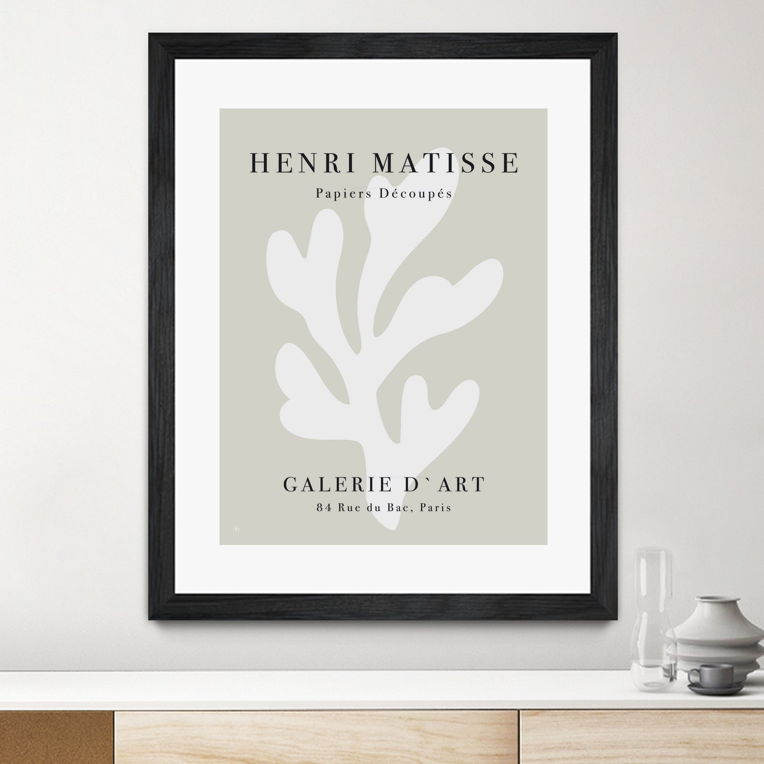 Papiers Découpés XI by M Studio on GIANT ART - beige matisse