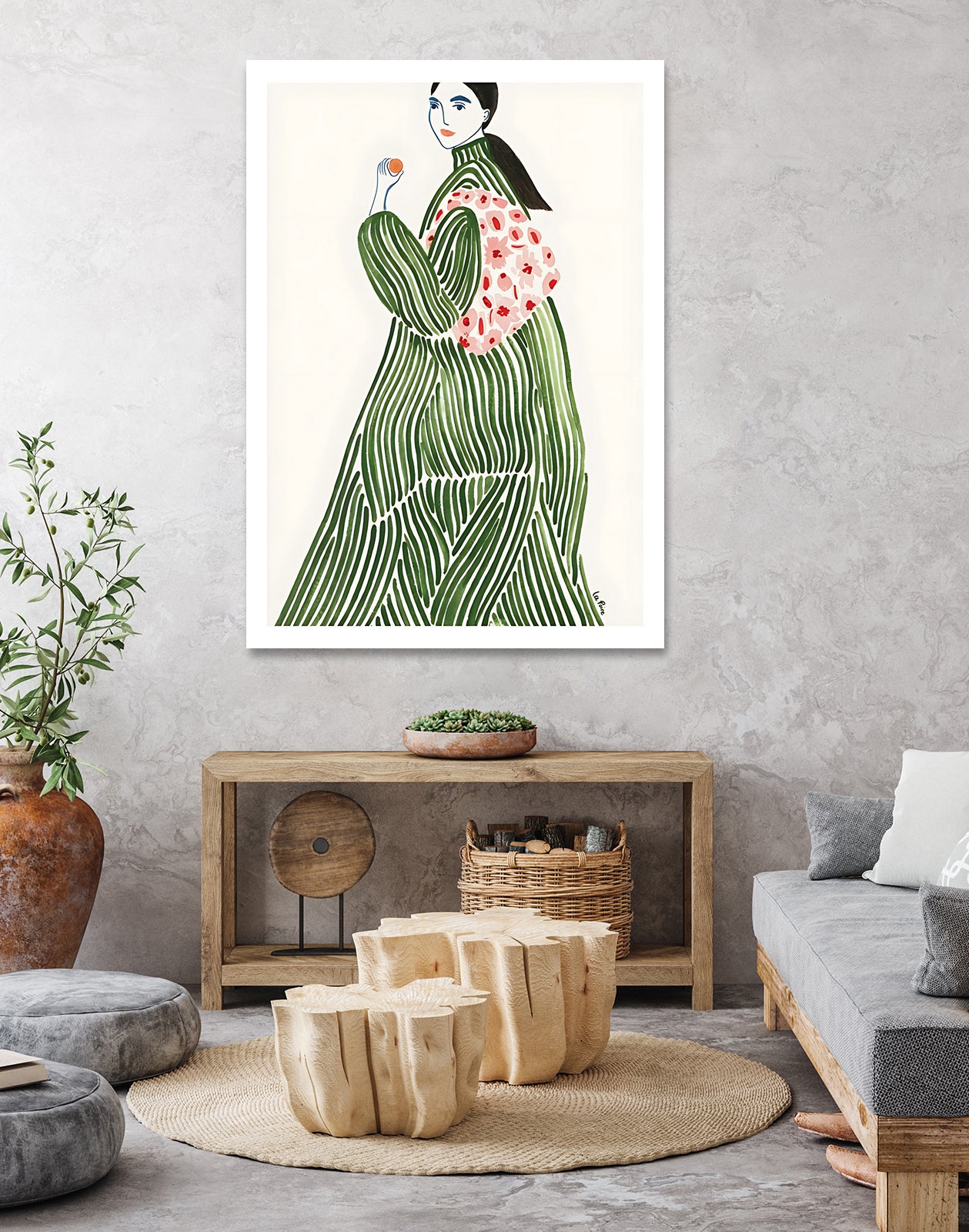 Incognito by M Studio on GIANT ART - pink illustration