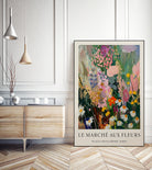 Marché aux Fleurs by M Studio on GIANT ART - pink botanique