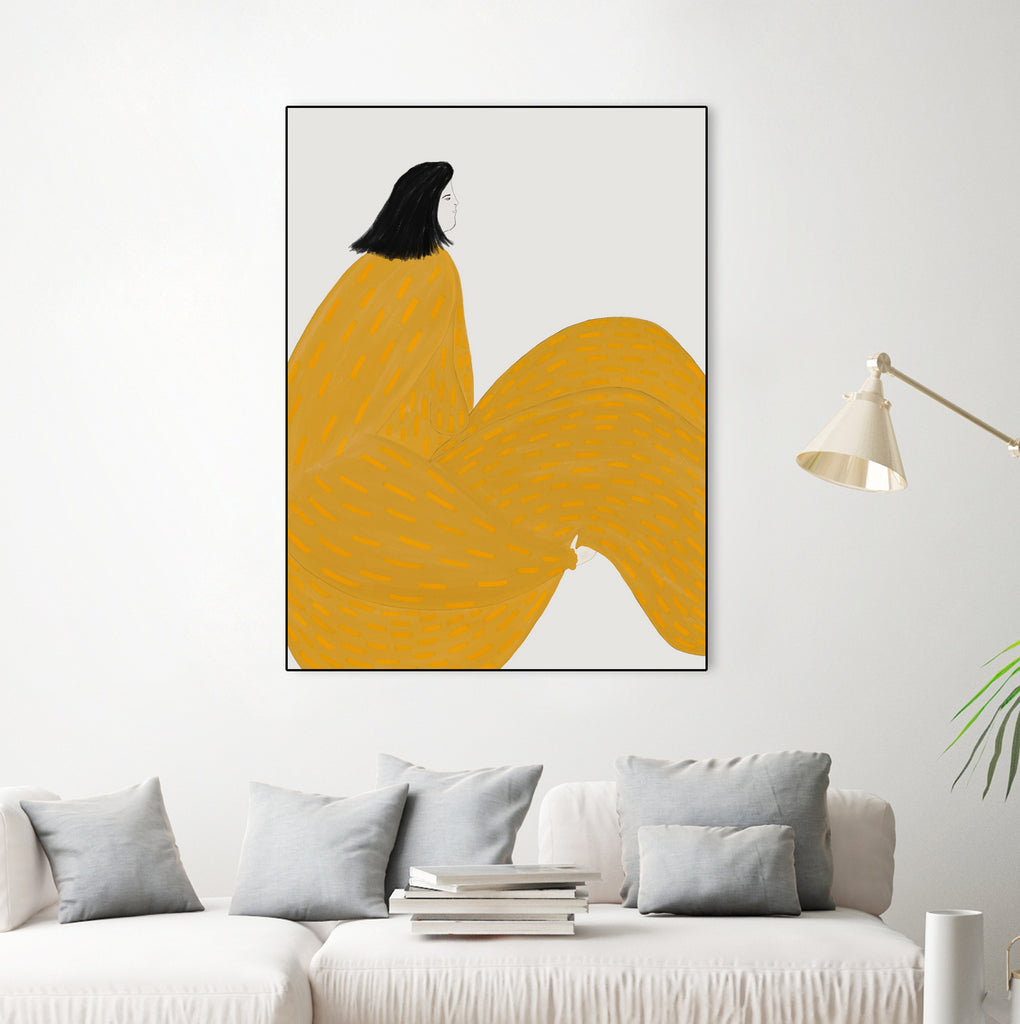Form II by M Studio on GIANT ART - yellow woman