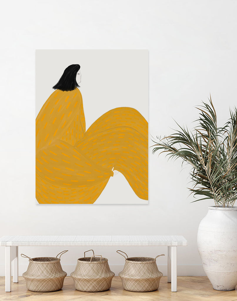 Form II by M Studio on GIANT ART - yellow woman