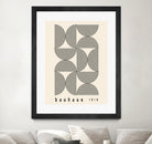 Bauhaus 1919 by M studio on GIANT ART - beige abstact framed canvas