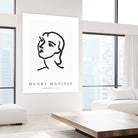 Le visage by M Studio on GIANT ART - white line art matisse