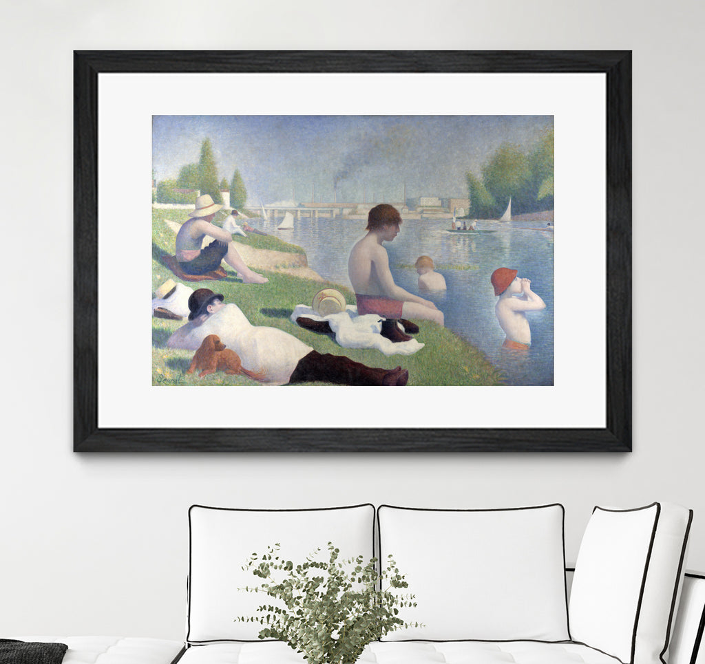 Baigneurs a Asnieres by Georges Seurat on GIANT ART - landscapes