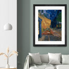 Cafe-terrace at night (Place du forum in Arles), 1888 by Vincent  van Gogh on GIANT ART - museums