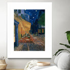 Cafe-terrace at night (Place du forum in Arles), 1888 by Vincent  van Gogh on GIANT ART - museums