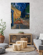 Cafe-terrace at night (Place du forum in Arles), 1888 by Vincent  van Gogh on GIANT ART - museums