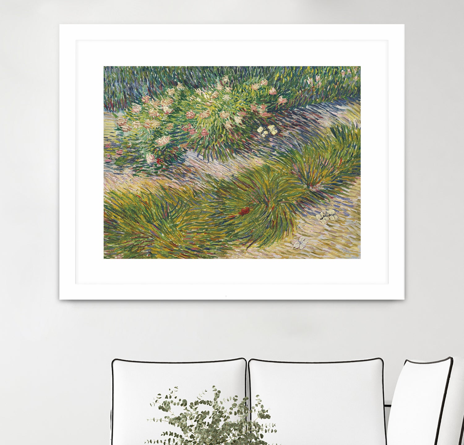 Coin de jardin avec papillons by Vincent van Gogh on GIANT ART