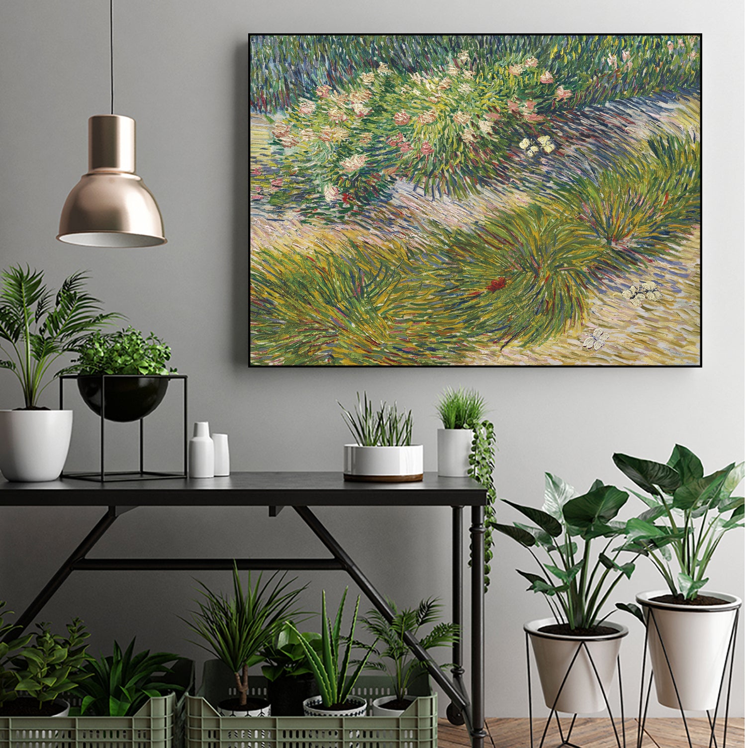 Coin de jardin avec papillons by Vincent van Gogh on GIANT ART