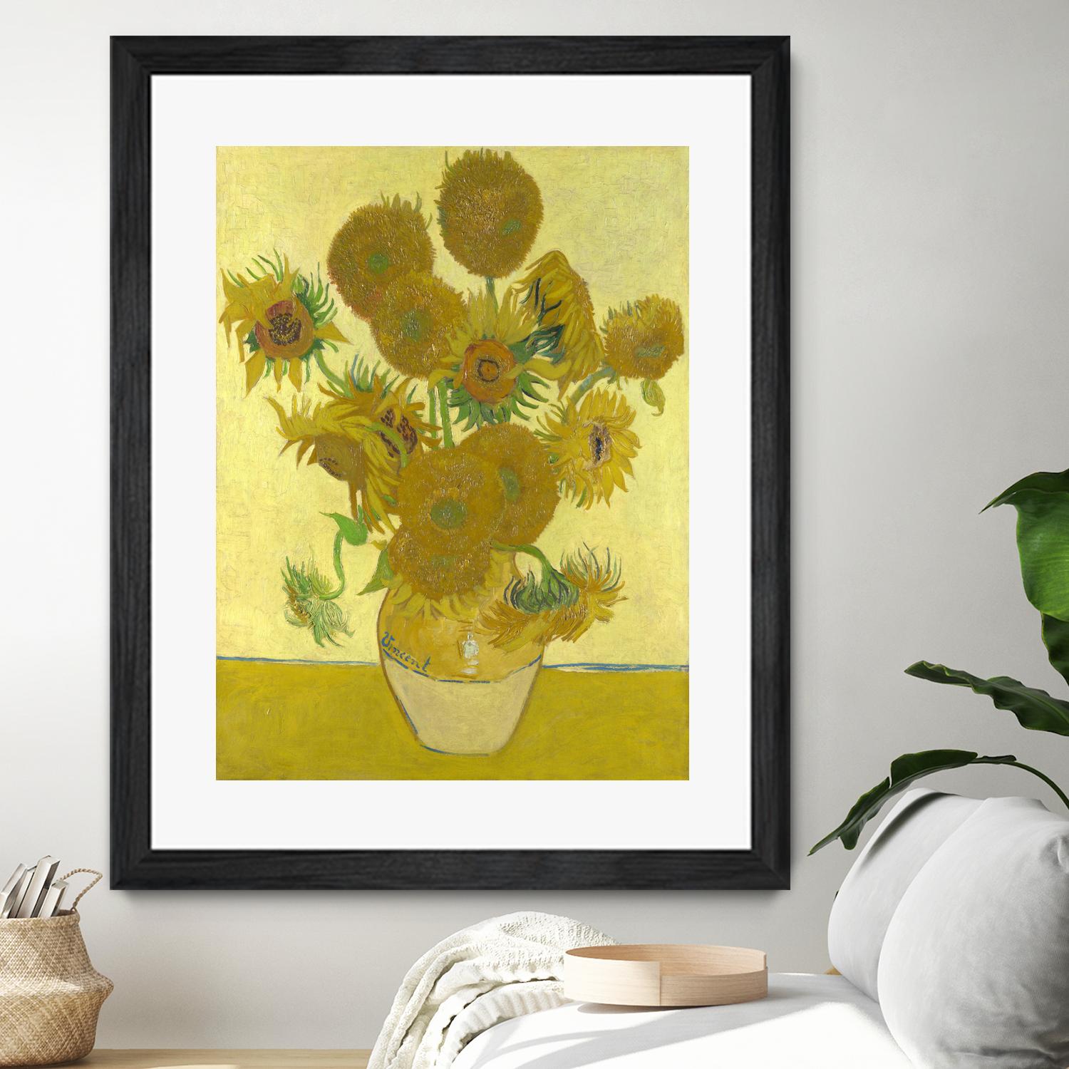 Sunflowers on Gold, 1888 by Vicent van Gogh on GIANT ART