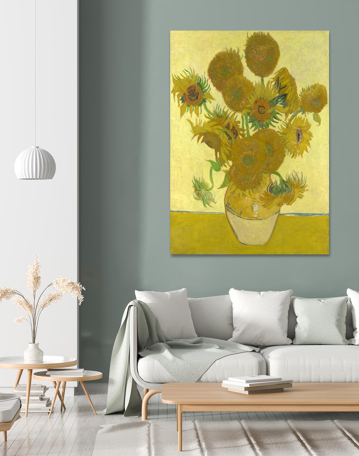 Sunflowers on Gold, 1888 by Vicent van Gogh on GIANT ART