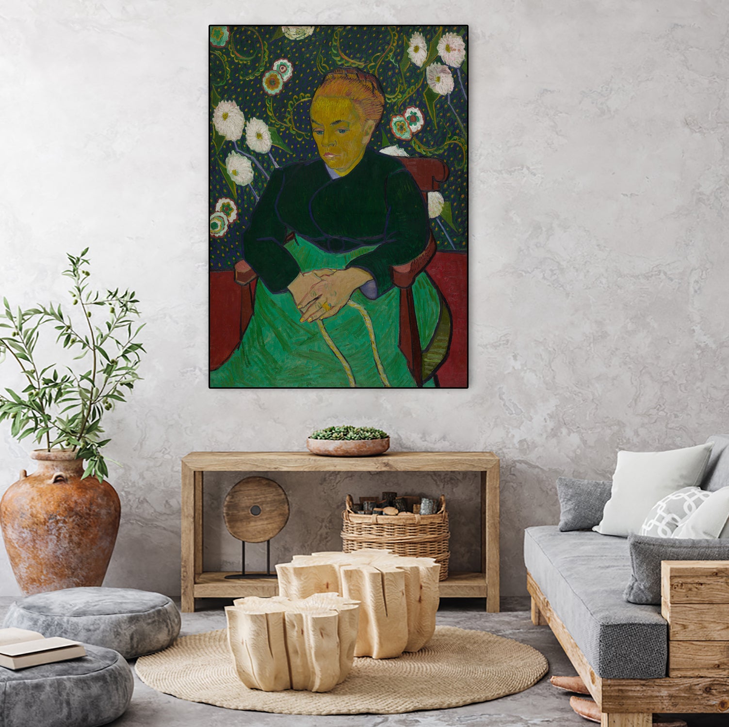 Madame Roulin Rocking the Cradle (La berceuse) by Vincent van Gogh on GIANT ART - museums
