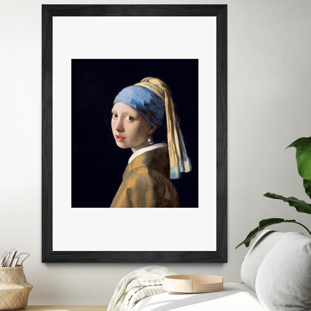 Girl with a Pearl Earring (1665) de Johannes Vermeer sur GIANT ART - musées