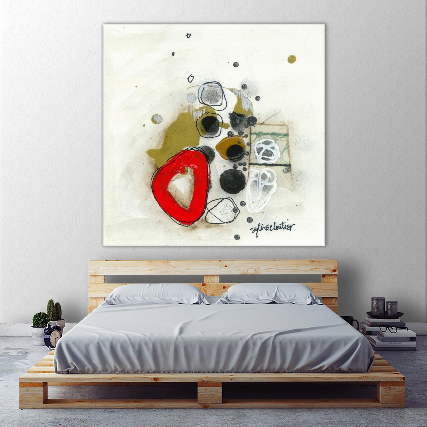 Actual #1 by Sylvie Cloutier on GIANT ART - red abstrait