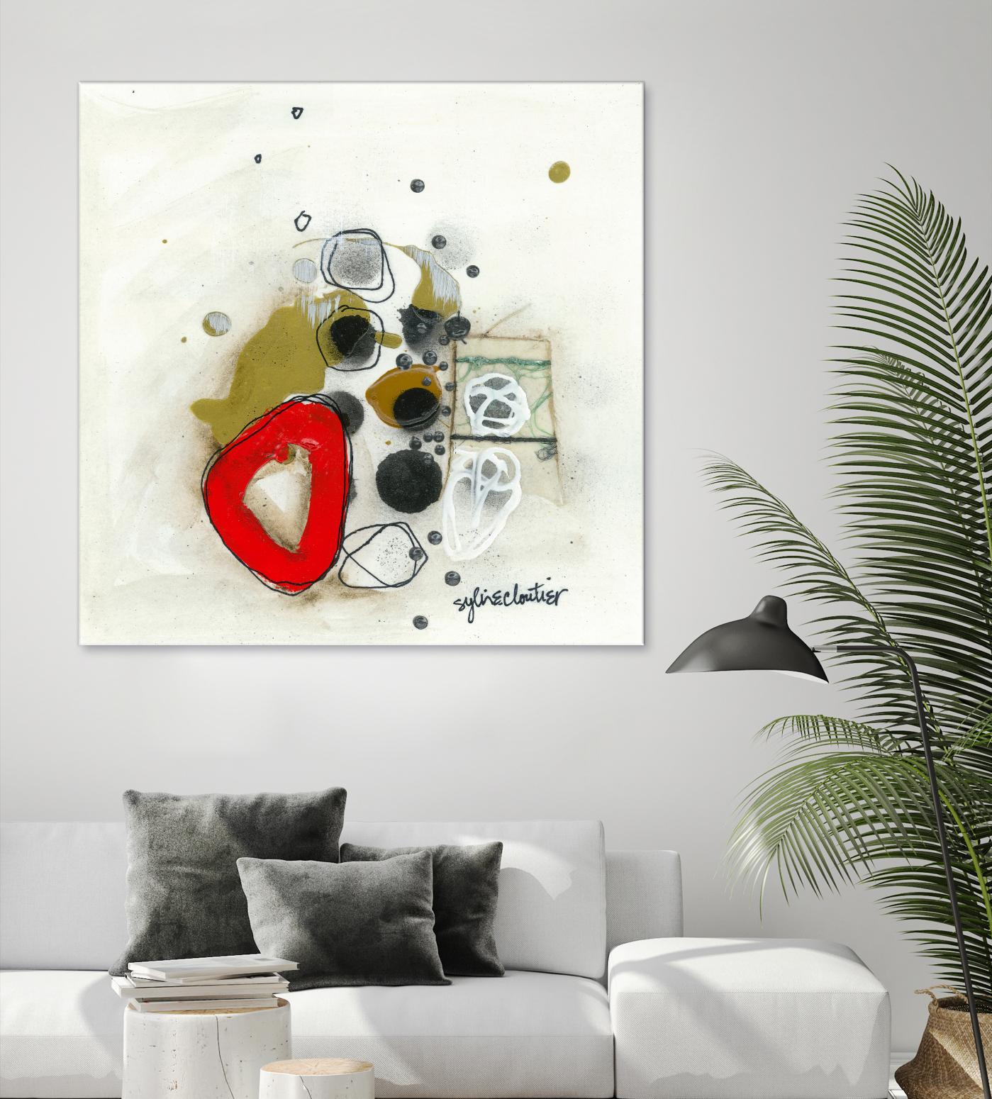 Actual #1 by Sylvie Cloutier on GIANT ART - red abstrait