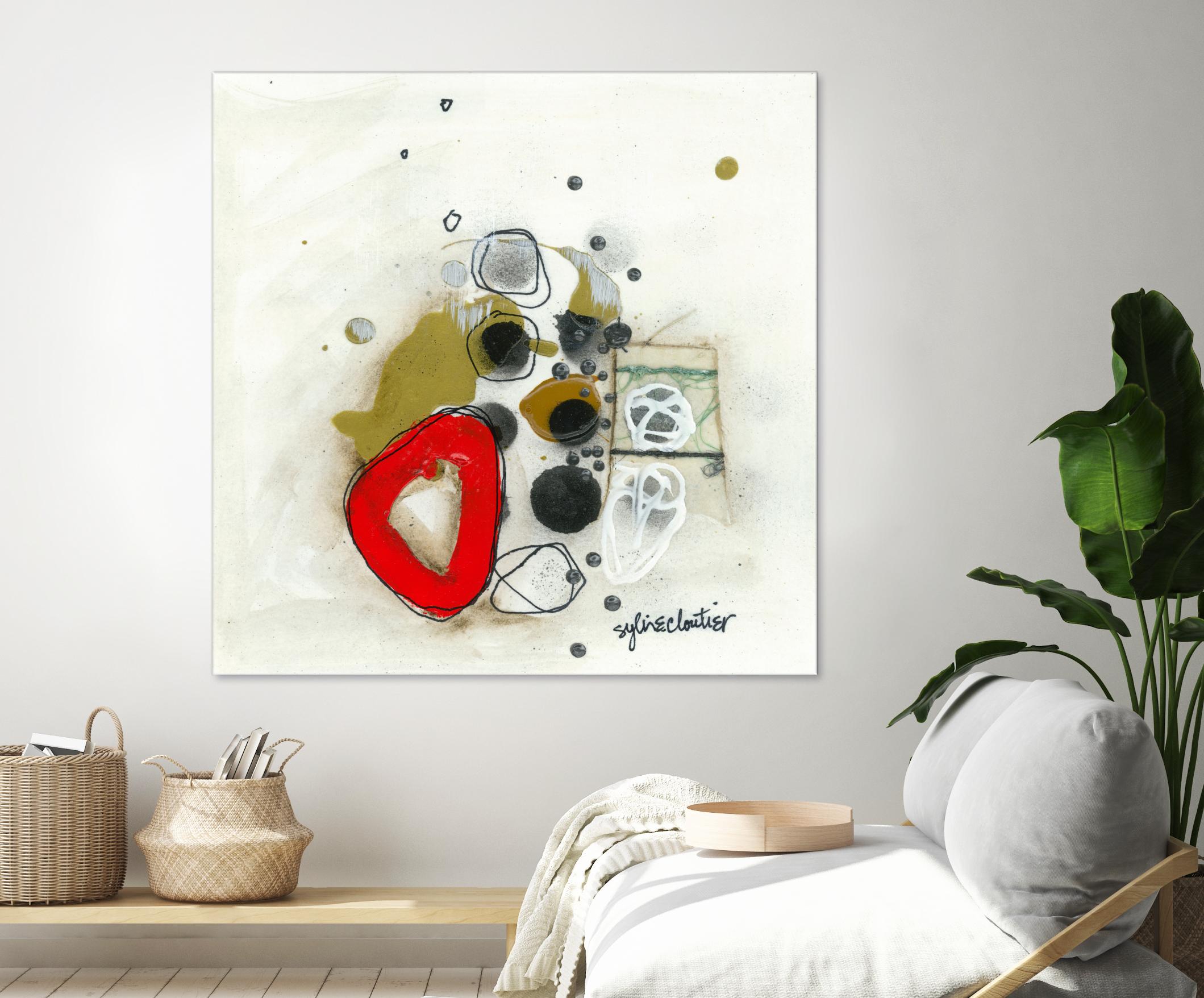 Actual #1 by Sylvie Cloutier on GIANT ART - red abstrait