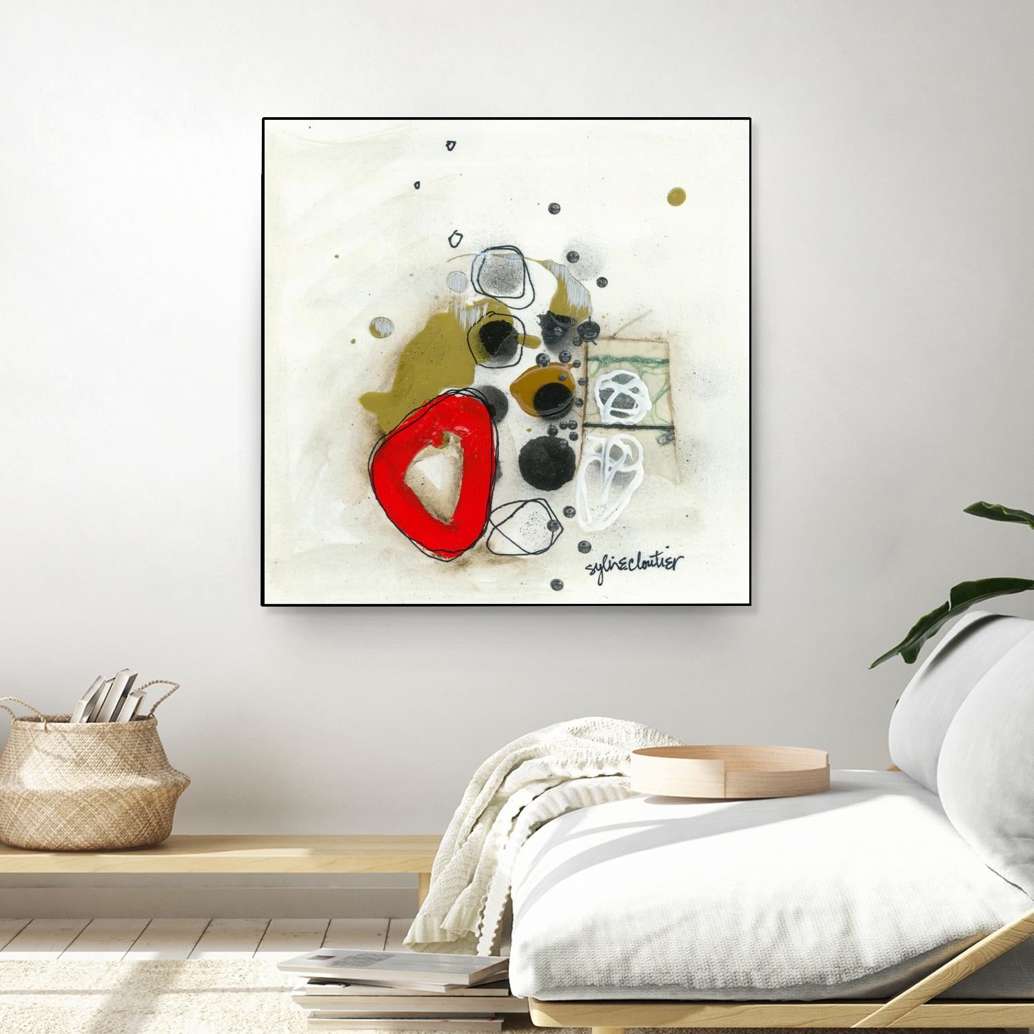 Actual #1 by Sylvie Cloutier on GIANT ART - red abstrait