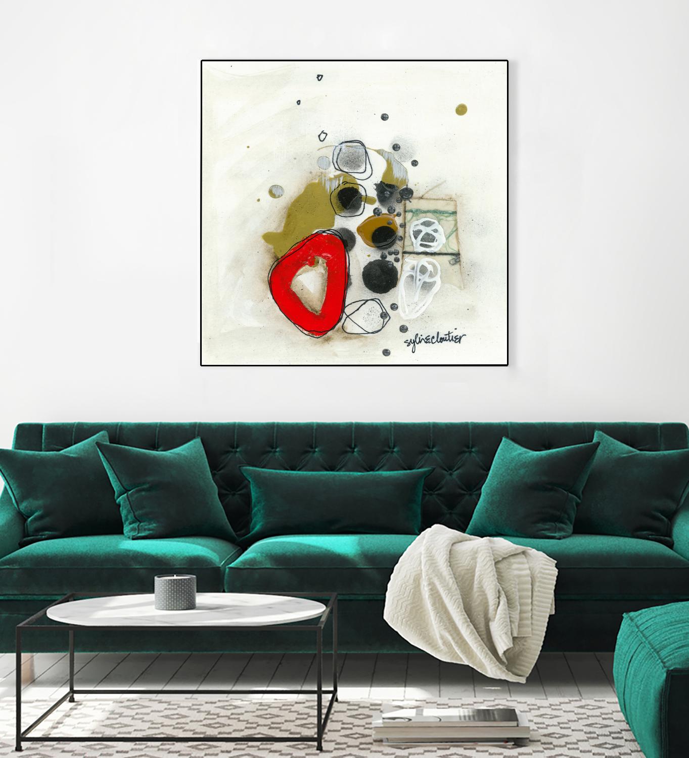 Actual #1 by Sylvie Cloutier on GIANT ART - red abstrait