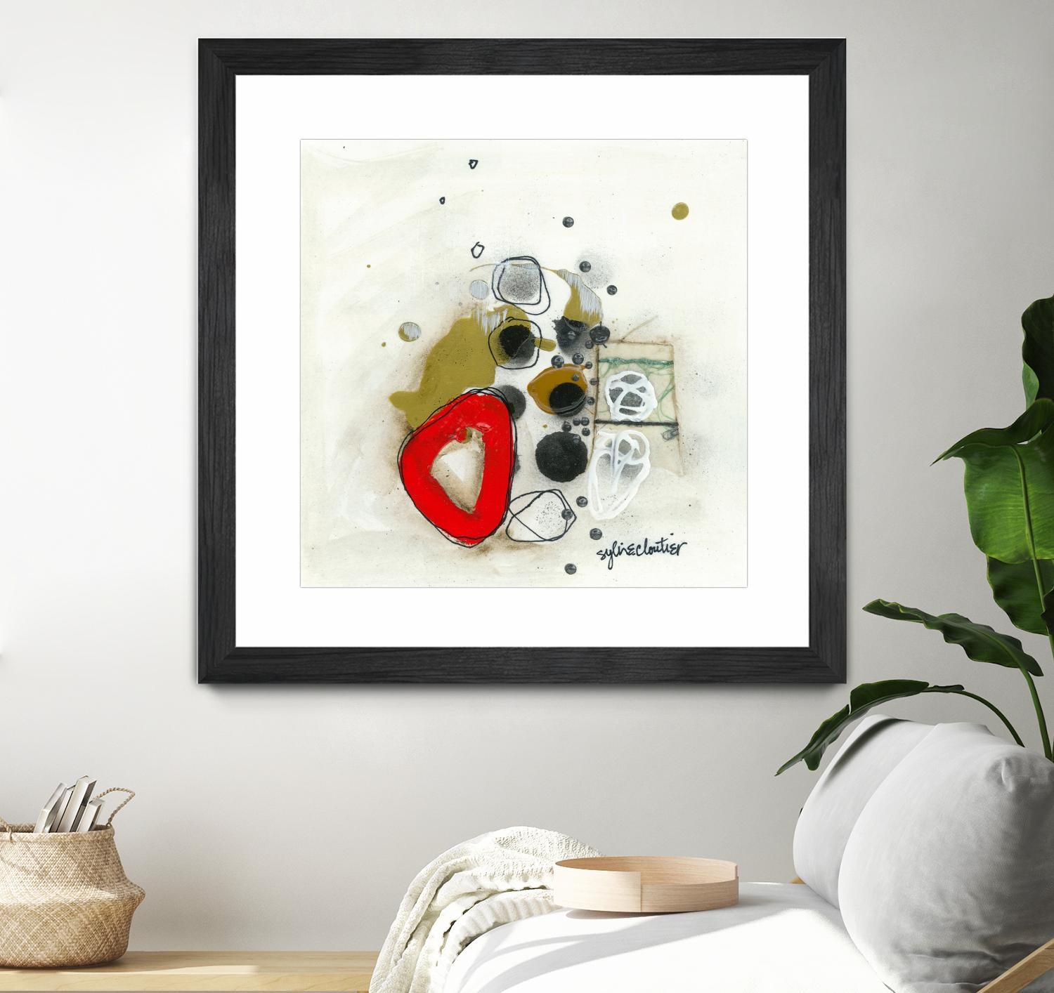 Actual #1 by Sylvie Cloutier on GIANT ART - red abstrait