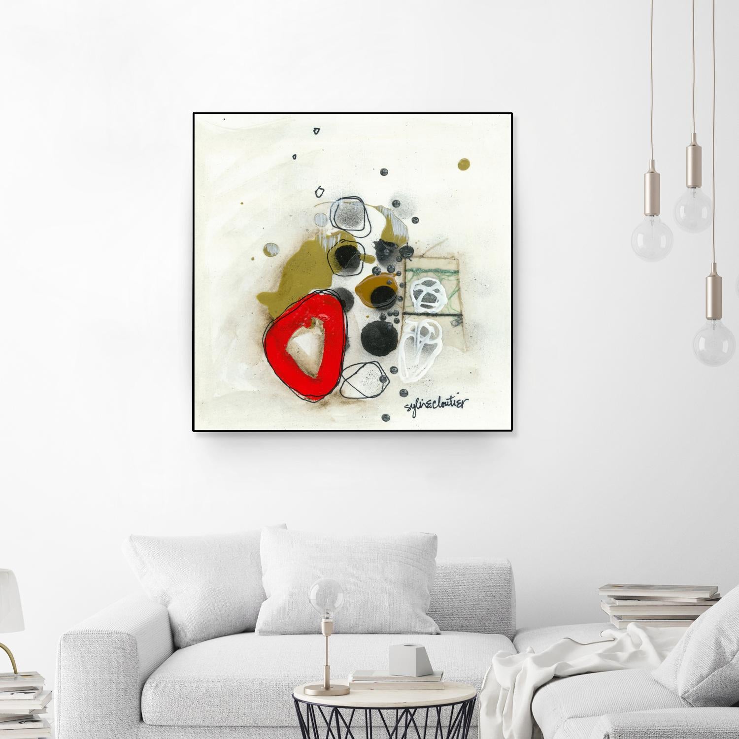 Actual #1 by Sylvie Cloutier on GIANT ART - red abstrait