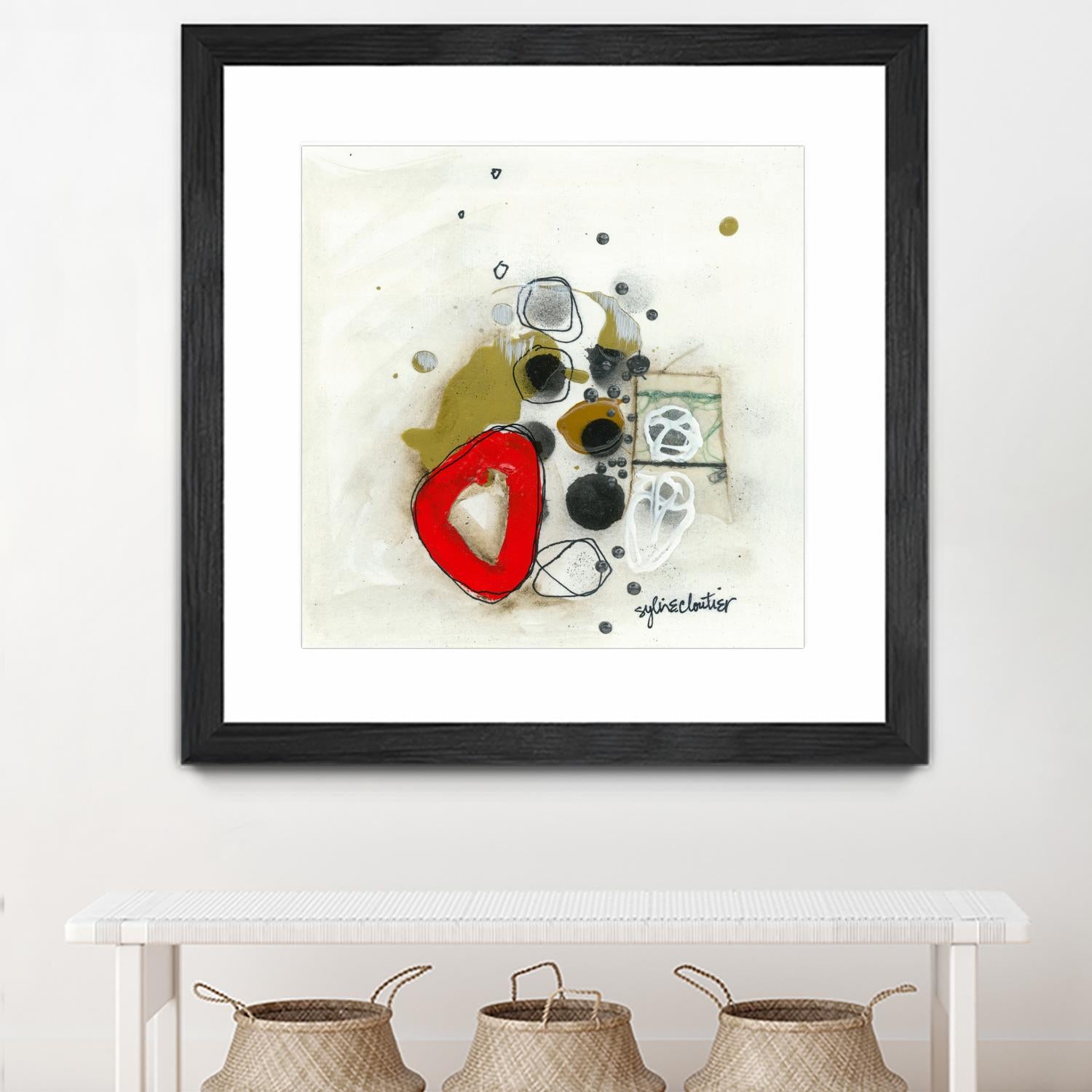 Actual #1 by Sylvie Cloutier on GIANT ART - red abstrait