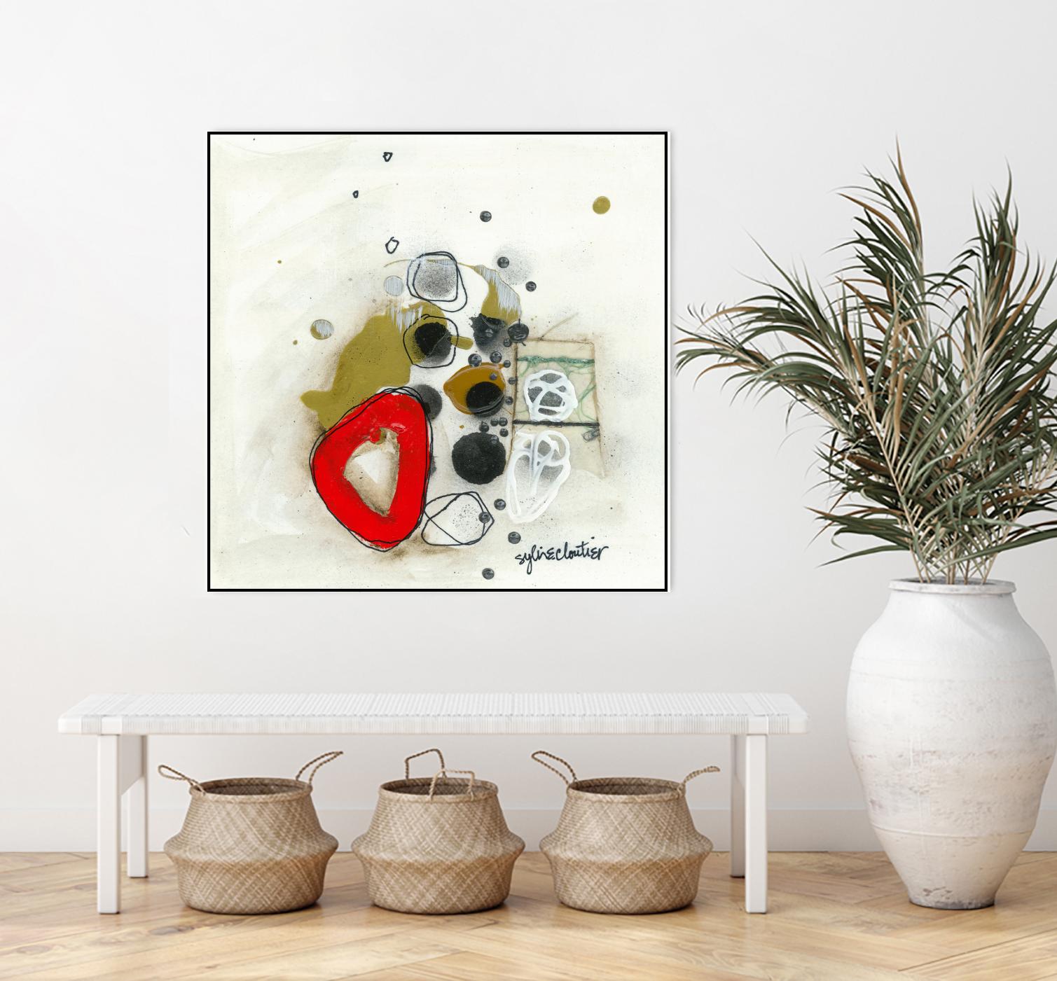 Actual #1 by Sylvie Cloutier on GIANT ART - red abstrait