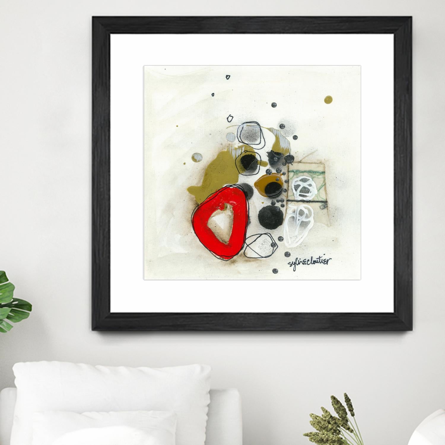 Actual #1 by Sylvie Cloutier on GIANT ART - red abstrait