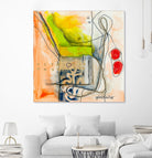 Cartoon #3 by Sylvie  Cloutier on GIANT ART - red abstract