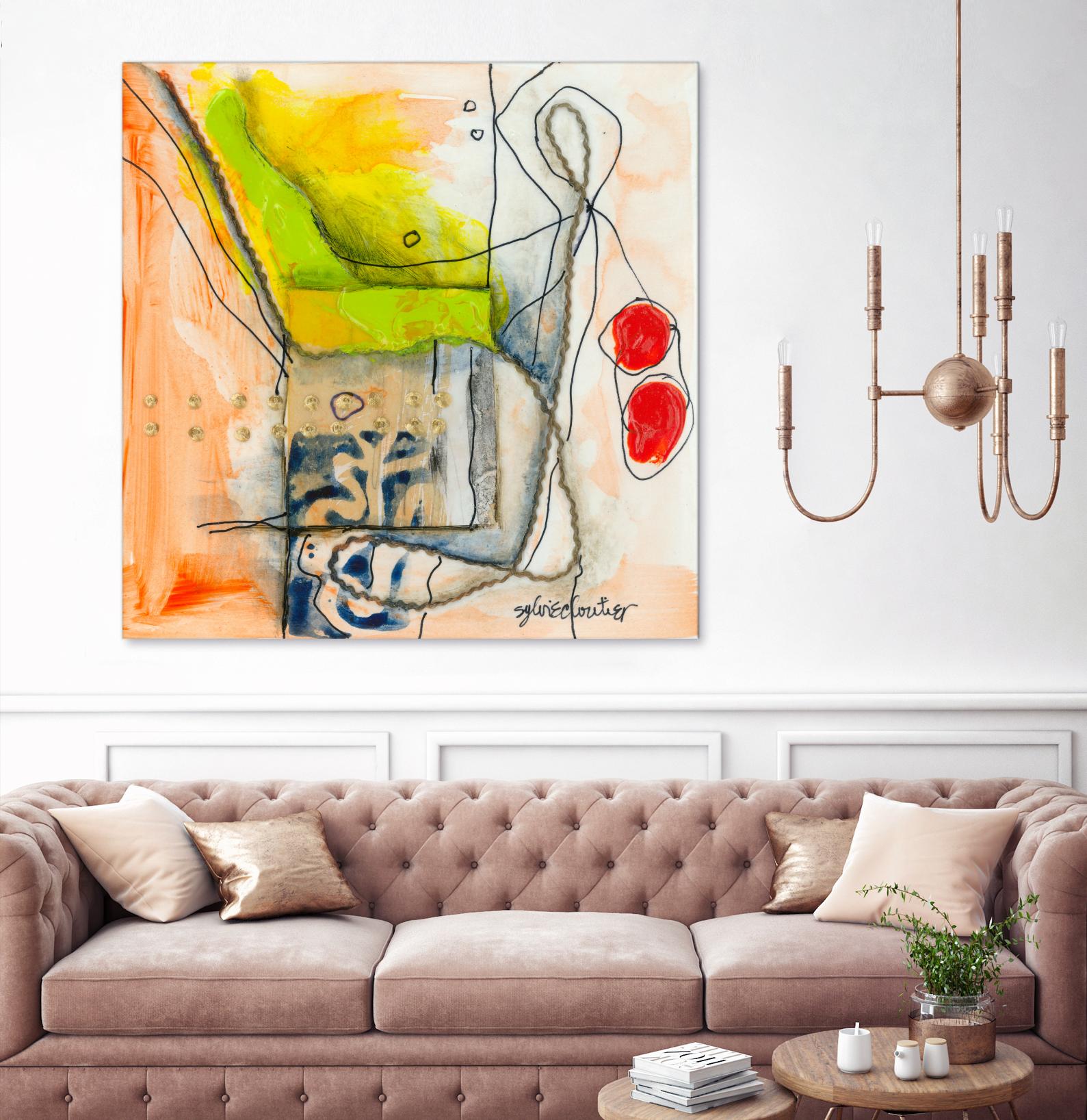 Cartoon #3 by Sylvie  Cloutier on GIANT ART - red abstract