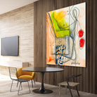 Cartoon #3 by Sylvie  Cloutier on GIANT ART - red abstract