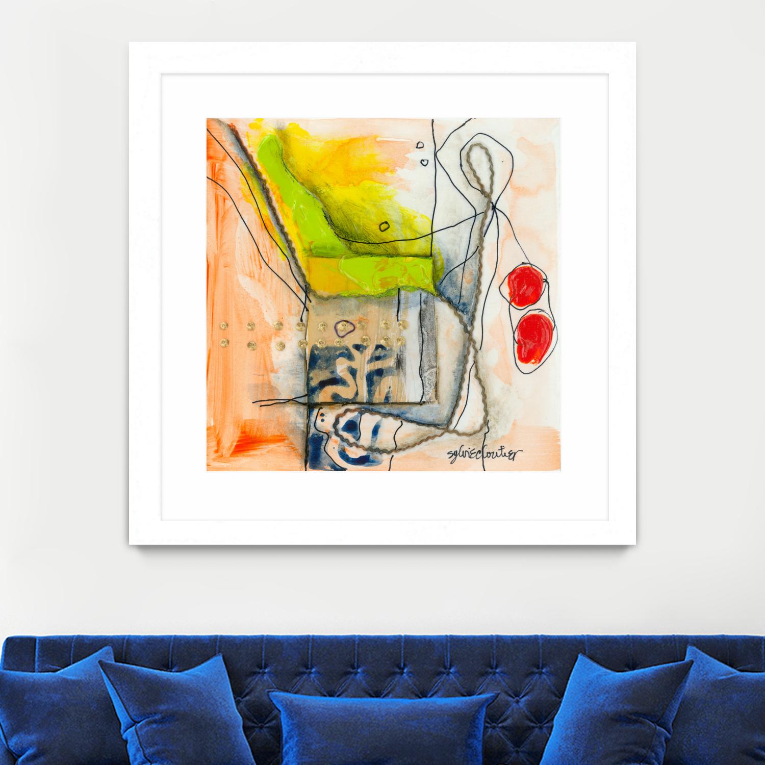 Cartoon #3 by Sylvie  Cloutier on GIANT ART - red abstract