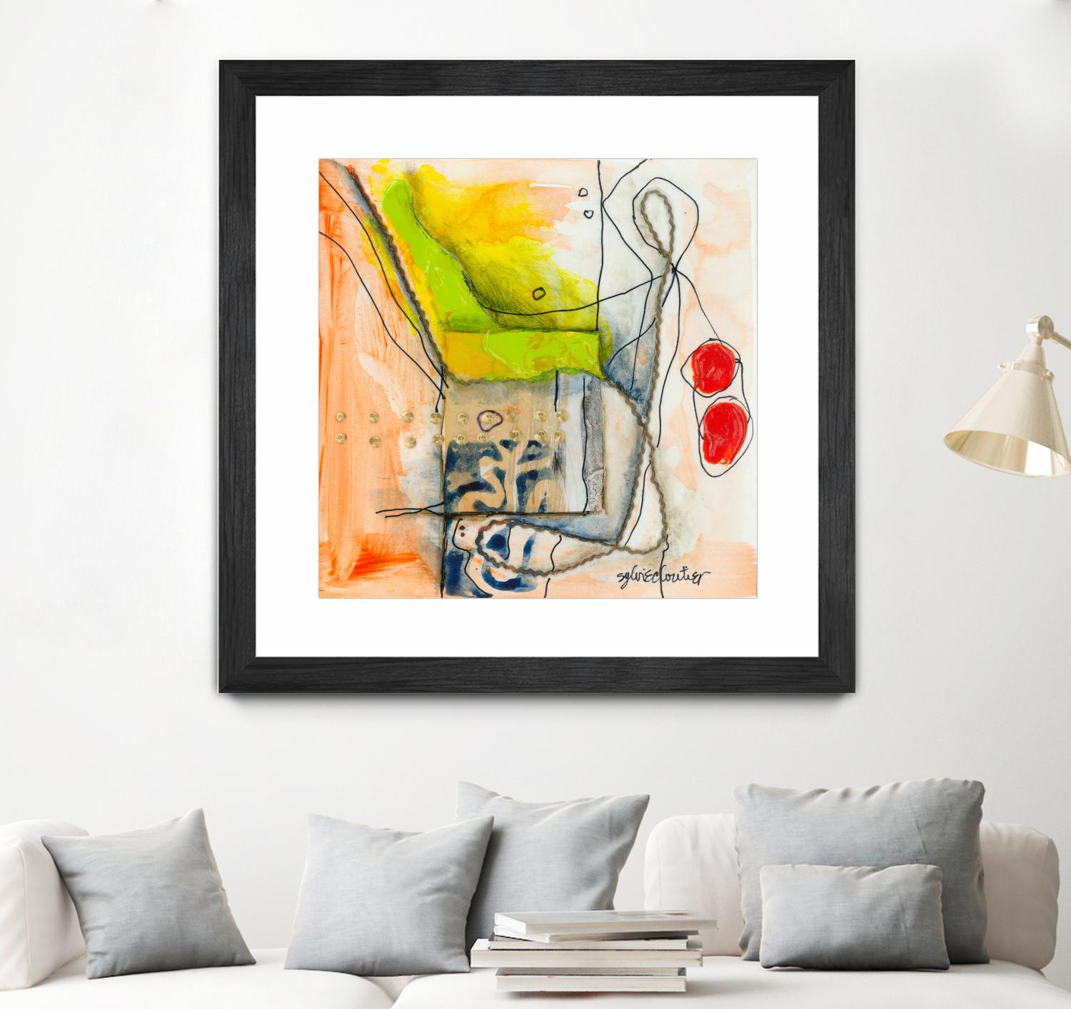 Cartoon #3 by Sylvie  Cloutier on GIANT ART - red abstract