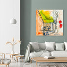 Cartoon #3 by Sylvie  Cloutier on GIANT ART - red abstract