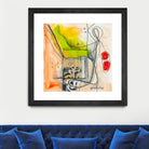 Cartoon #3 by Sylvie  Cloutier on GIANT ART - red abstract