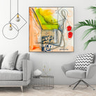 Cartoon #3 by Sylvie  Cloutier on GIANT ART - red abstract