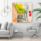 Cartoon #3 by Sylvie  Cloutier on GIANT ART - red abstract