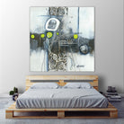 Du fil à retordre by Sylvie cloutier on GIANT ART - green abstract