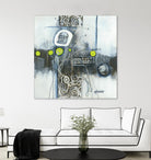 Du fil à retordre by Sylvie cloutier on GIANT ART - green abstract