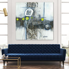 Du fil à retordre by Sylvie cloutier on GIANT ART - green abstract