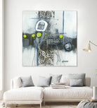 Du fil à retordre by Sylvie cloutier on GIANT ART - green abstract