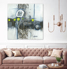 Du fil à retordre by Sylvie cloutier on GIANT ART - green abstract