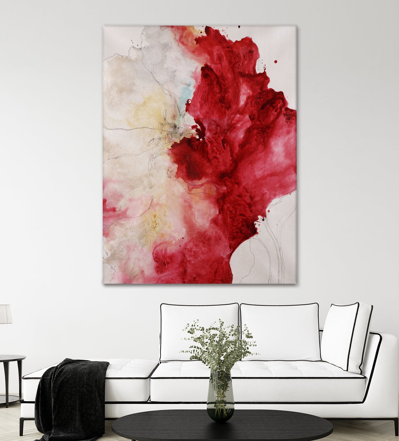 Botanical Beauty I by Daleno Art on GIANT ART - blue absrtact