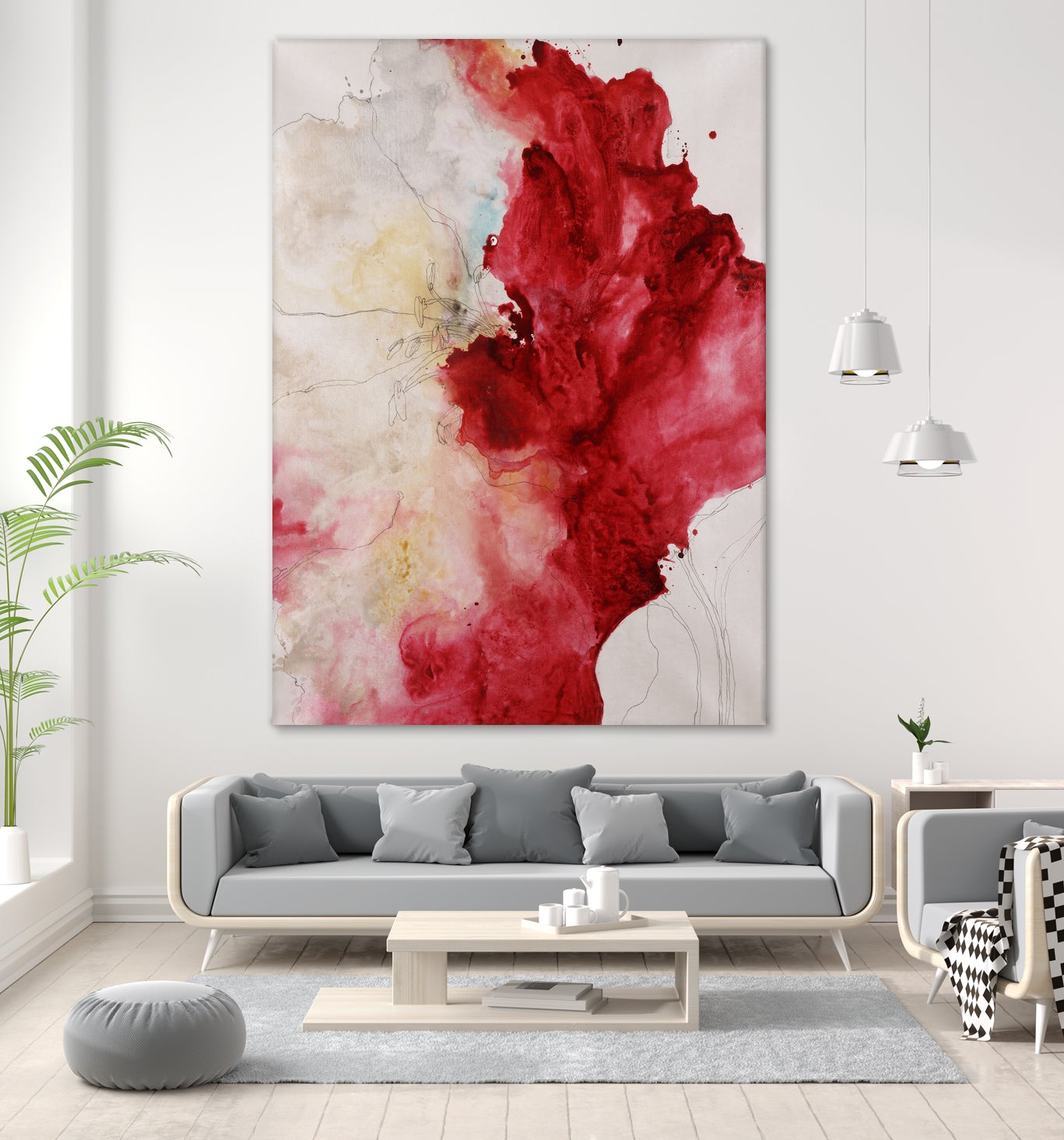 Botanical Beauty I by Daleno Art on GIANT ART - blue absrtact