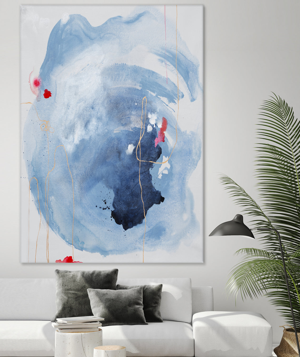 Capture Quiet by Daleno Art on GIANT ART - blue abstract