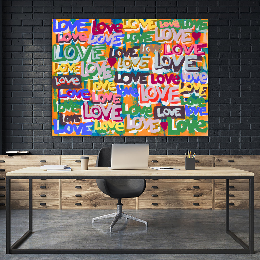 Its time to Love II by Daleno Art on GIANT ART - red figurative love