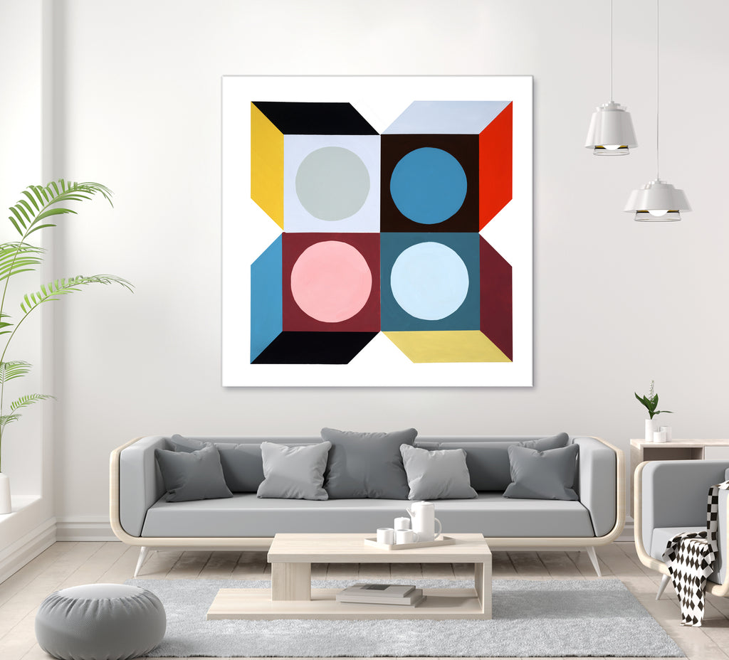 Rubik III by Daleno Art on GIANT ART - pink absrtact