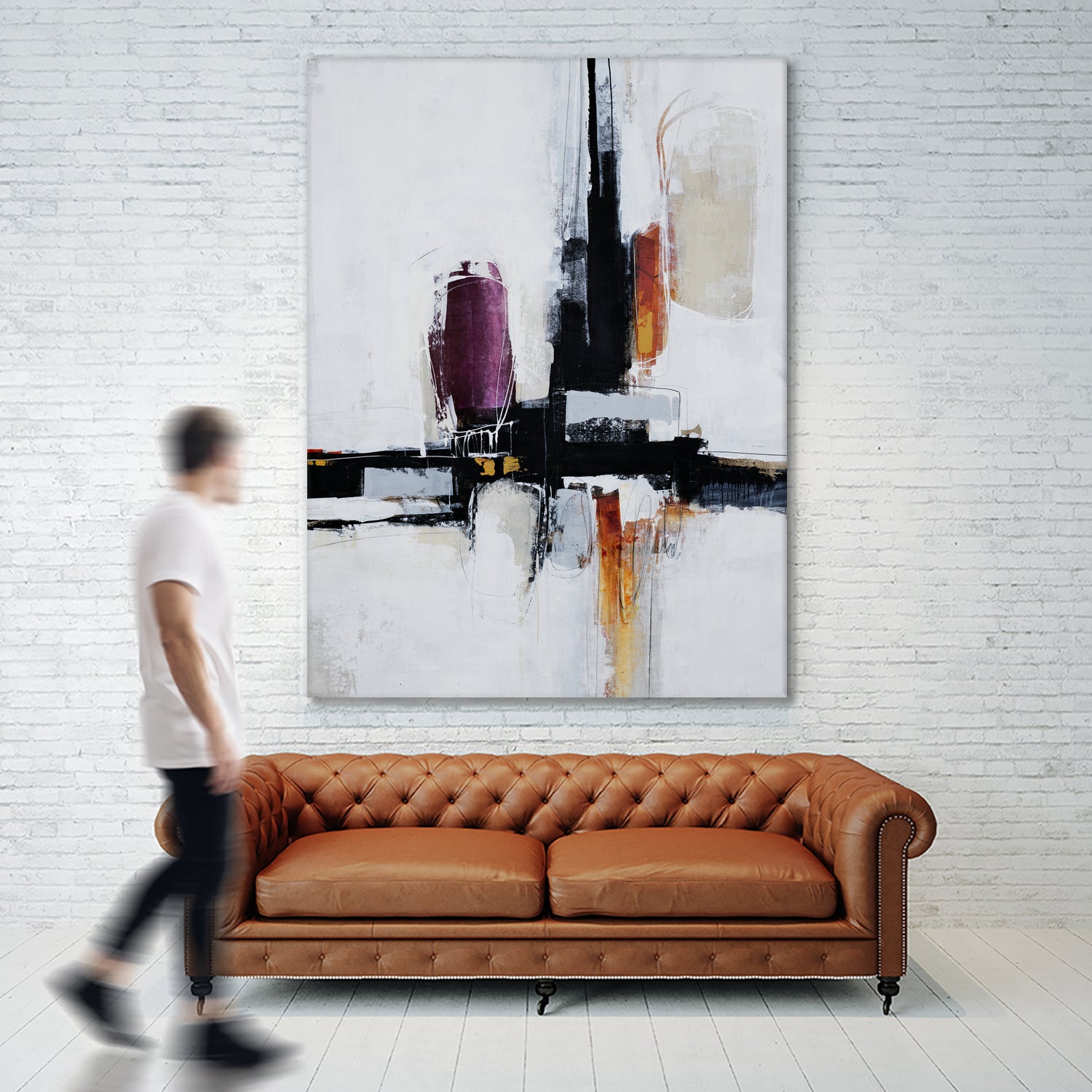 Intolerant by Daleno Art on GIANT ART - orange abstract