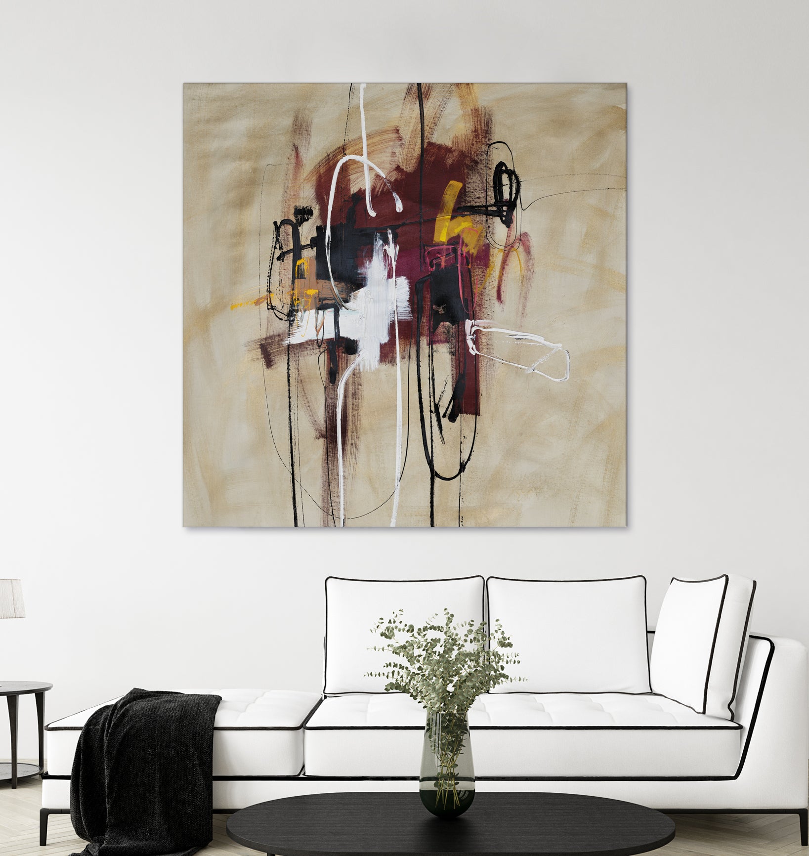 Closely Listening by Daleno Art on GIANT ART - brown abstract