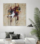 Closely Listening by Daleno Art on GIANT ART - brown abstract