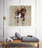 Closely Listening by Daleno Art on GIANT ART - brown abstract